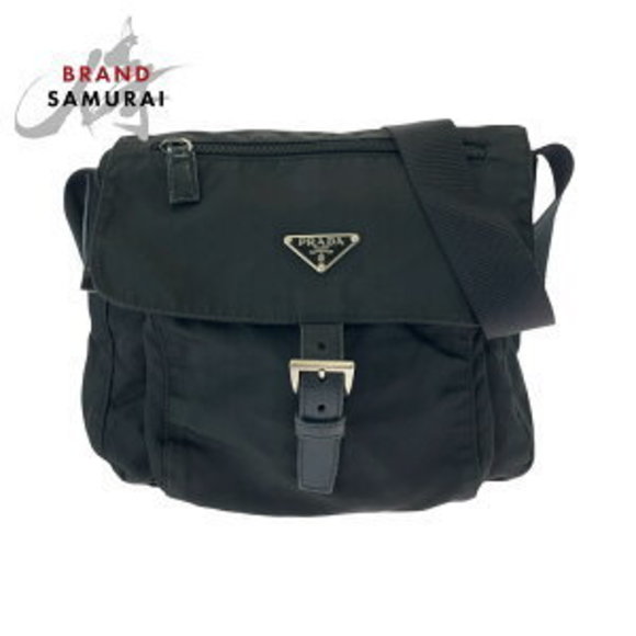 Prada black pouch Bag Tessuto triangular Shoulder nylon - Picture 1 of 9